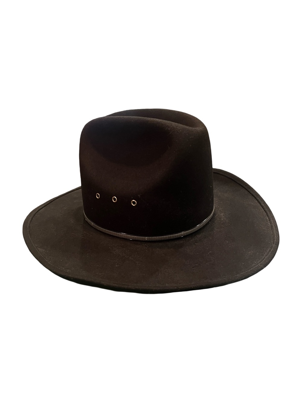 Bailey Twister 100% Wool Black Cowboy Hat Size 7 1/4